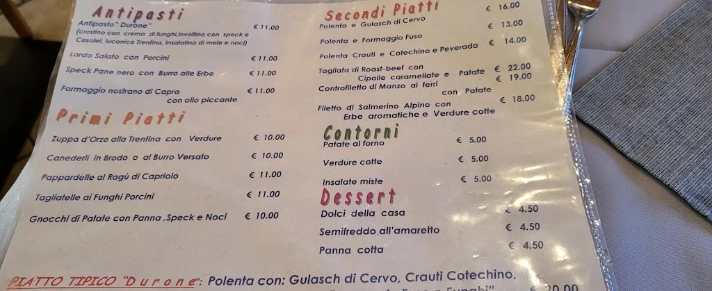 Menu_Bar Ristorante Passo Durone Di Calliari Renza Affittacamere_Bleggio Superiore_image_4