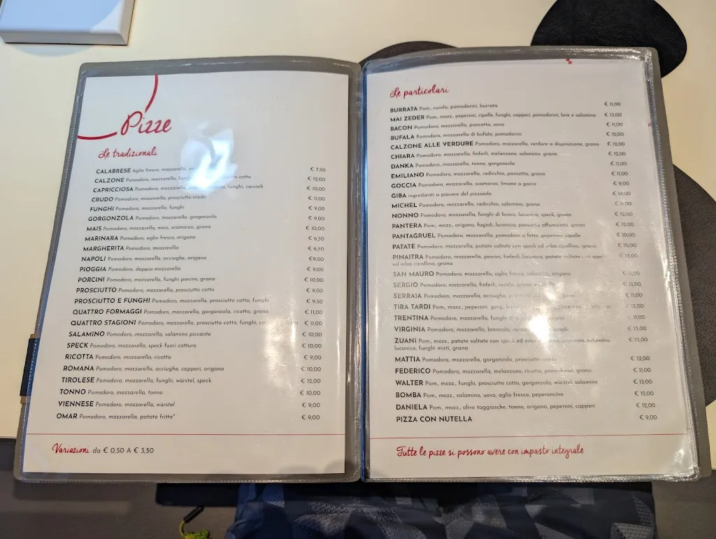 Menu_Pizzeria Ristorante Sergio_Baselga di Pinè_image_4