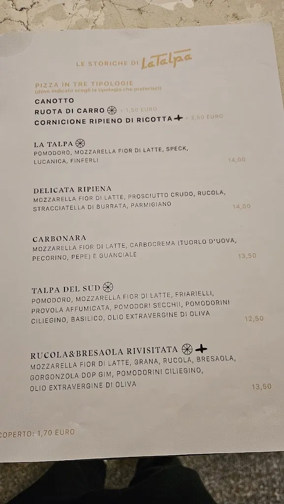 Menu_Pizzeria La Talpa Miola_Baselga di Pinè_image_3