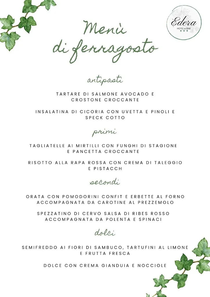 Menu_B&B Ristorante Edera_Baselga di Pinè_image_1