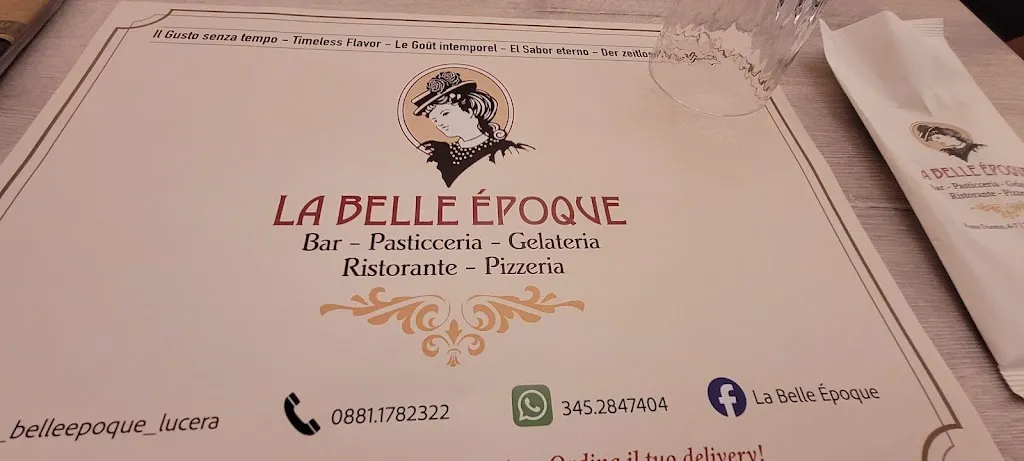 Menu_La Belle Époque - Ristorante e Pizzeria - Bar, Pasticceria, Gelateria_Lucera_image_2
