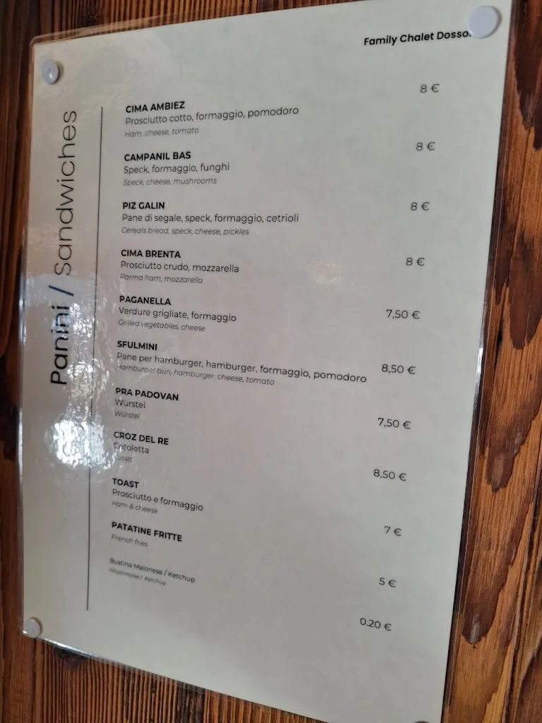 Menu_Rifugio Dosson_Andalo_image_1