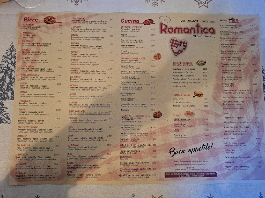 Menu_Pizzeria Ristorante Romantica_Andalo_image_1