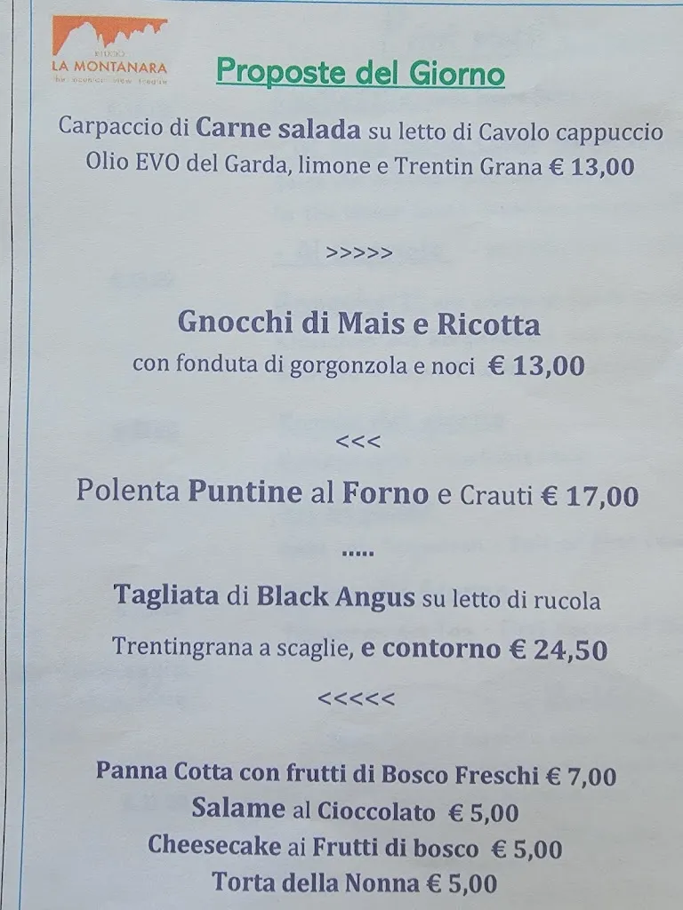 Menu_Rifugio La Montanara Tovre Plateau Molveno_Andalo_image_4