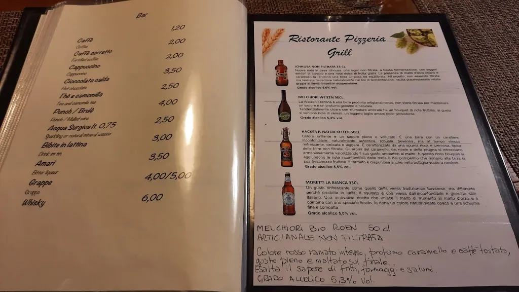 Menu_Pizzeria Ristorante Grill_Andalo_image_1
