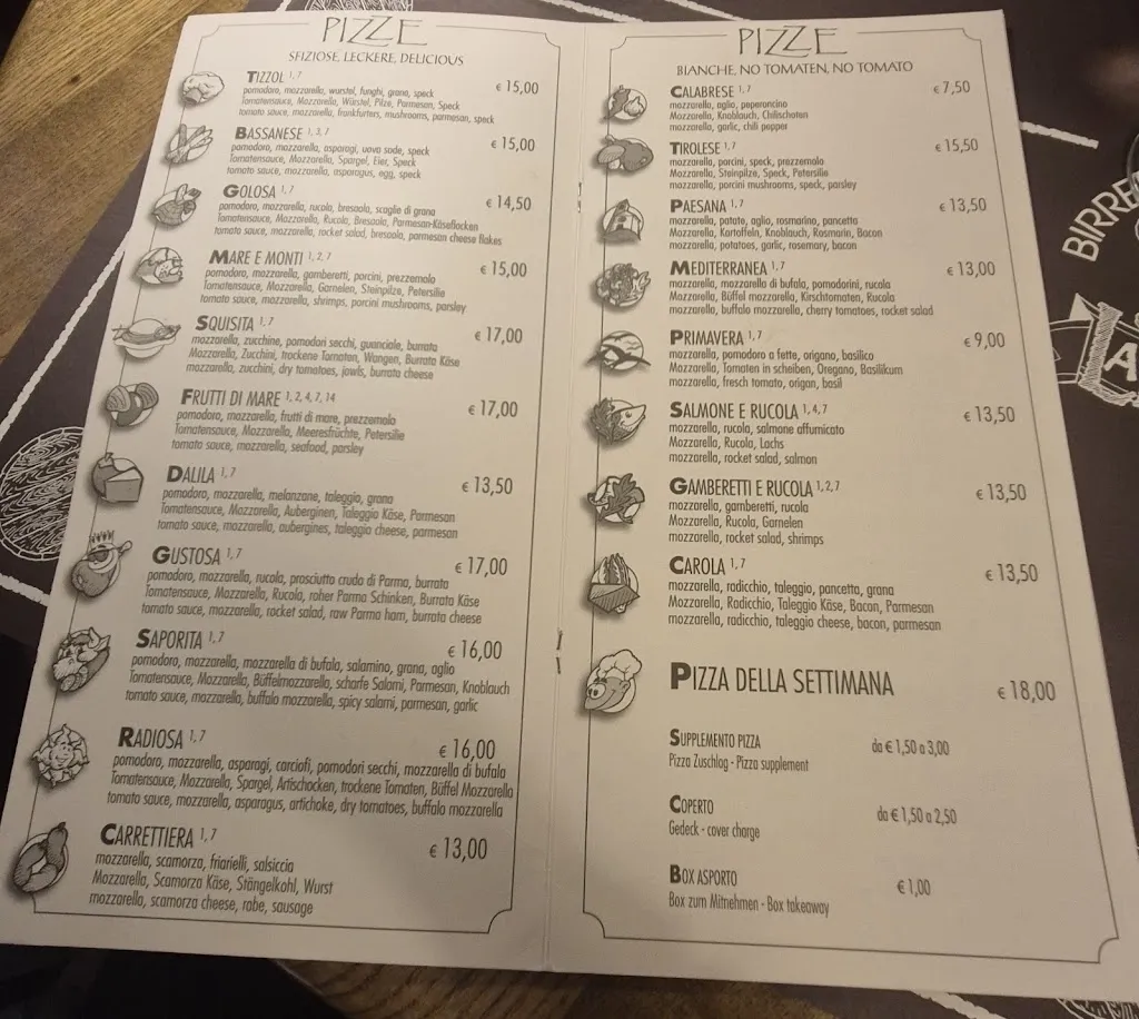 Menu_Taverna La Botte - Pizzeria Birreria_Andalo_image_2