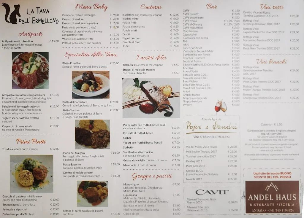 Menu_La Tana dell'Ermellino_Andalo_image_2