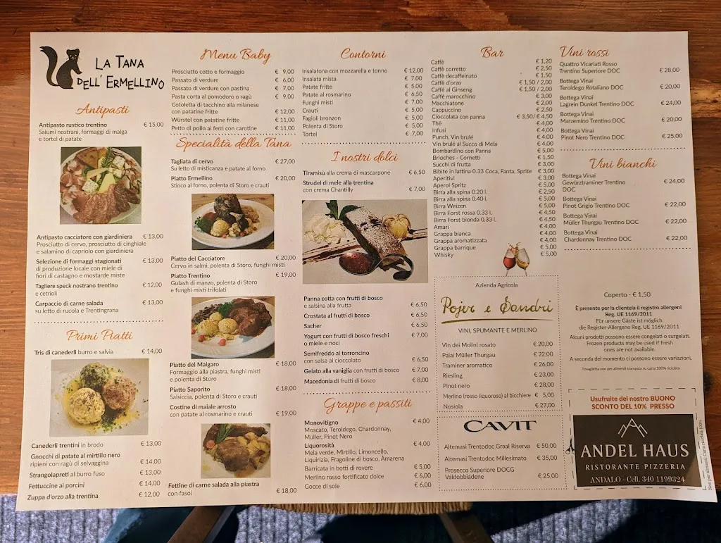 Menu_La Tana dell'Ermellino_Andalo_image_3