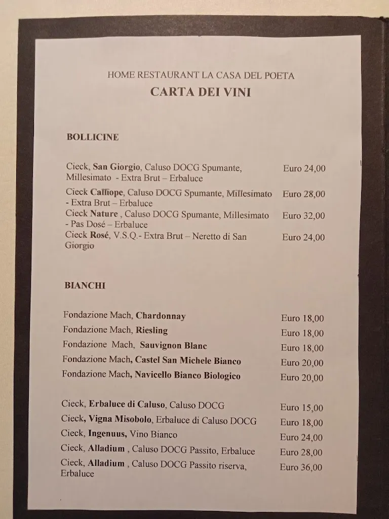 Menu_Home Restaurant La casa del Poeta _Bosentino-Migazzone_image_1