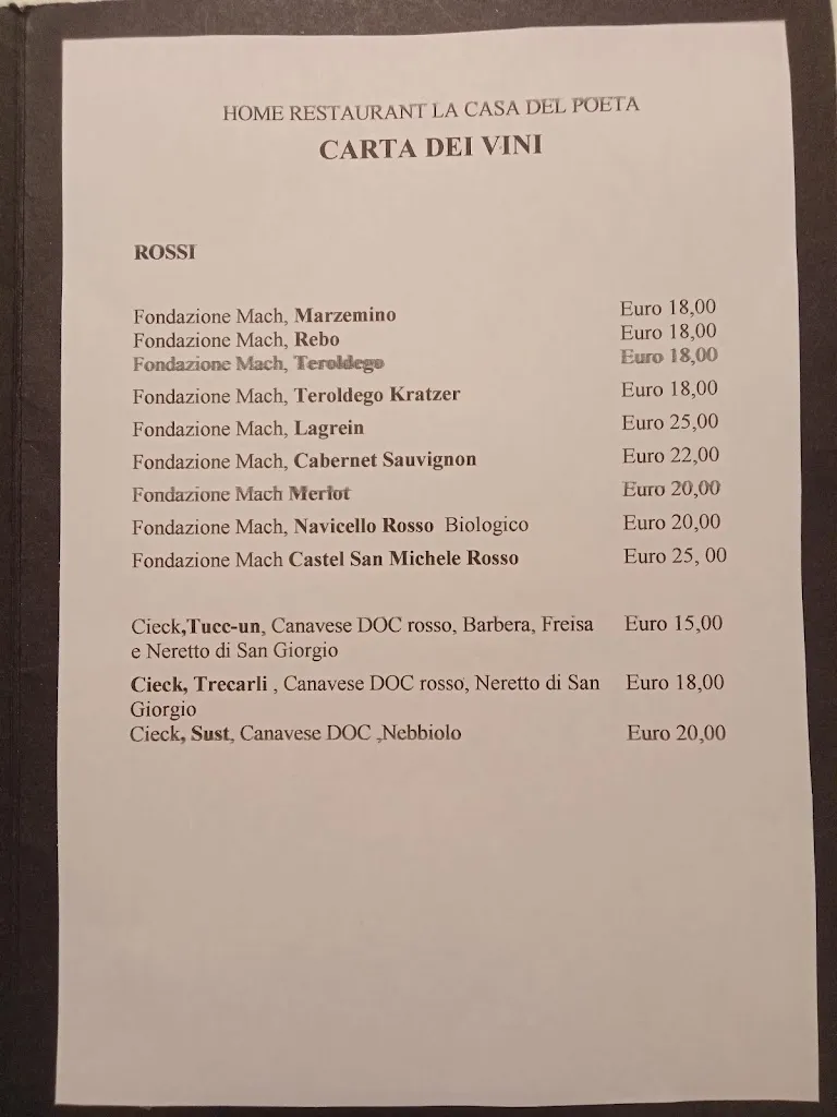 Menu_Home Restaurant La casa del Poeta _Bosentino-Migazzone_image_2