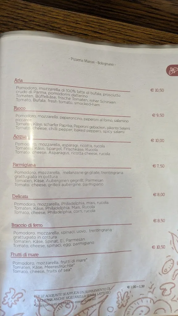 Menu_Pizzeria da Marosi_Bolognano-Vignole_imagen_2