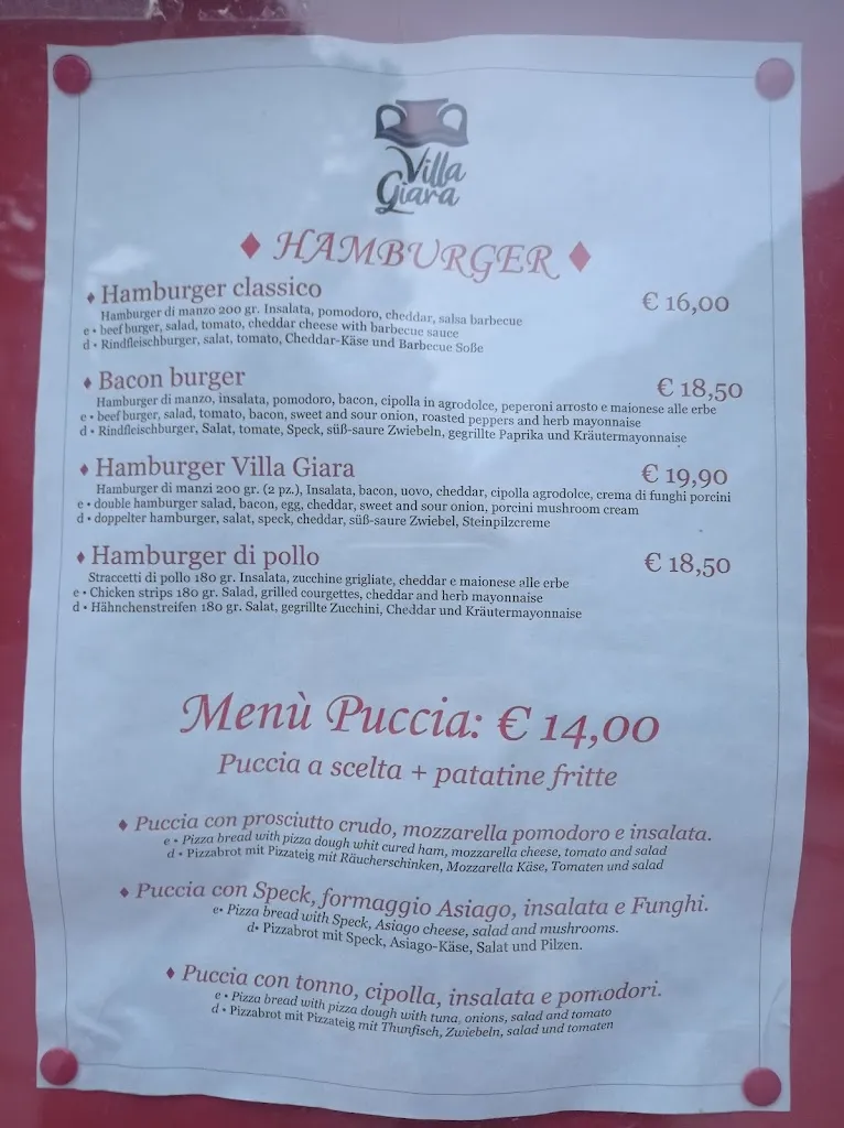 Menu_Villa Giara Ristorante Pizzeria Grill_Bolognano-Vignole_image_1