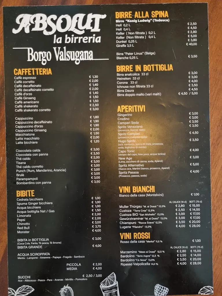 Menu_Birreria Absolut_Borgo Valsugana_image_1