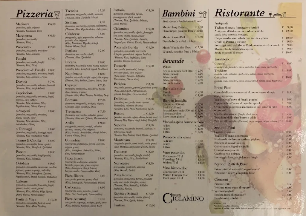 Menu_Ristorante Pizzeria Bar Ciclamino_Brentonico_immagine_1
