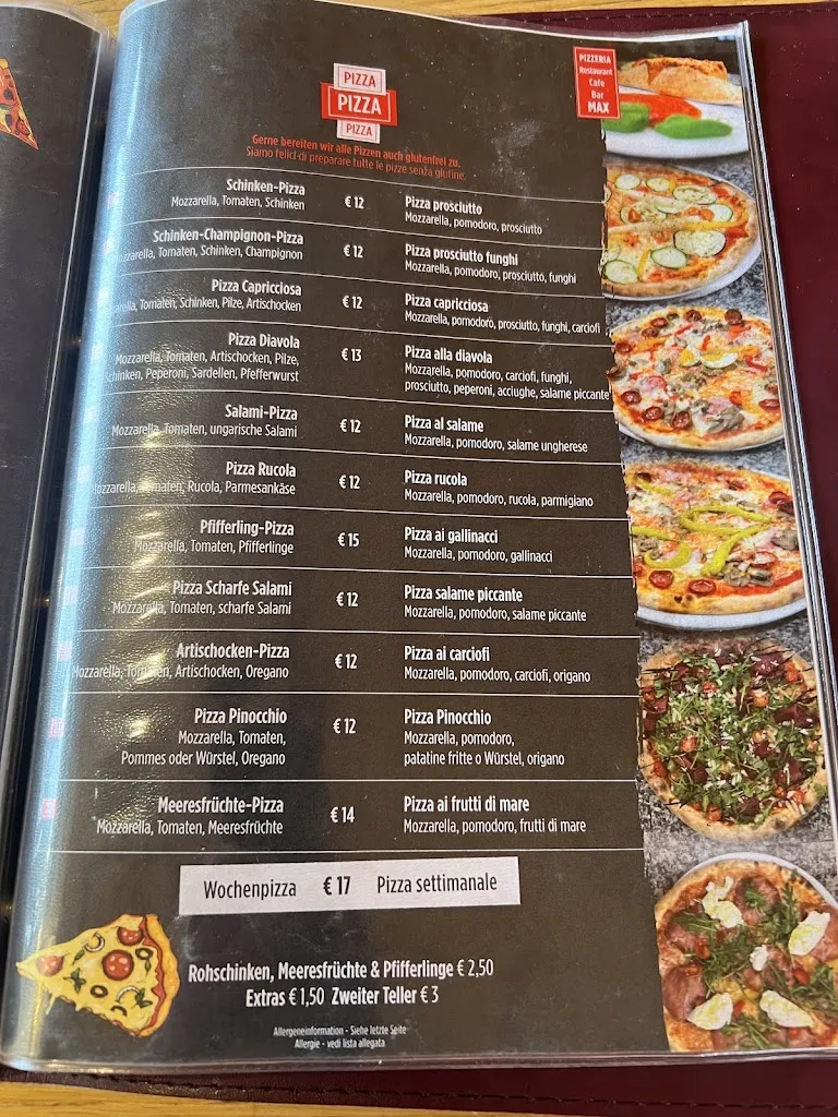 Menu_Pizzeria Restaurant Cafe Bar Max_Brennero - Brenner_image_1