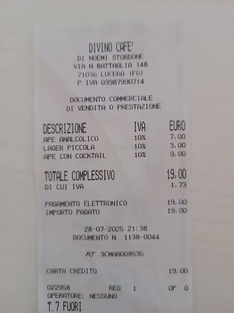 frank morris_DiVino Cafè & Food_Lucera_review