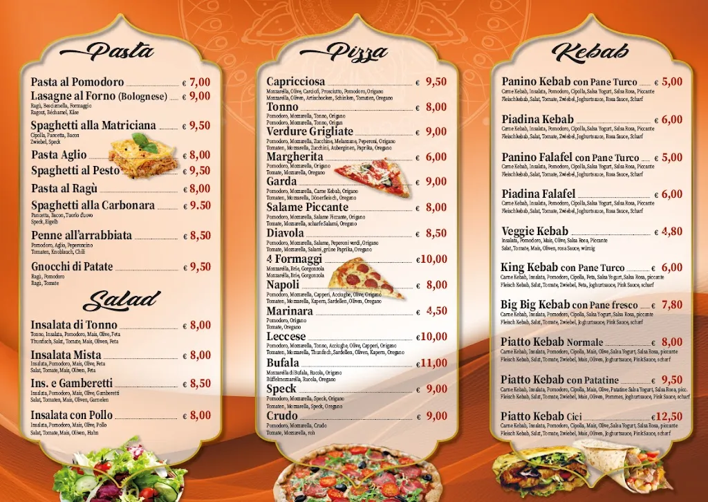 Menu_Garda pasta pizza kabeb brennero italia_Brennero - Brenner_image_1