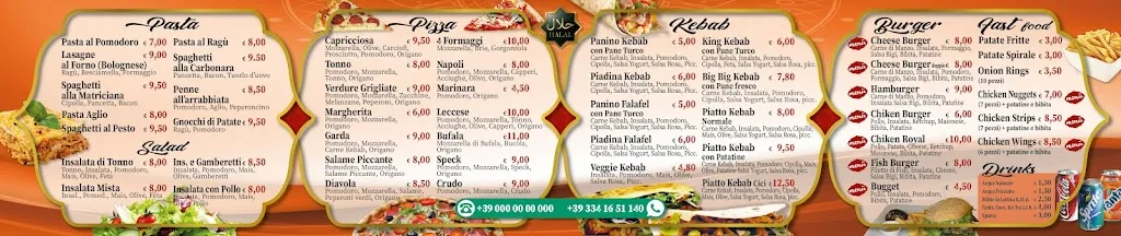 Menu_Garda pasta pizza kabeb brennero italia_Brennero - Brenner_image_3