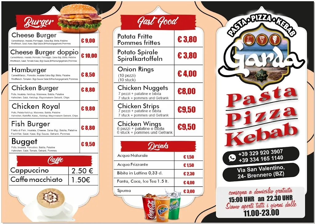 Menu_Garda Pasta Pizza Kebab....Caffe_Brennero - Brenner_image_2