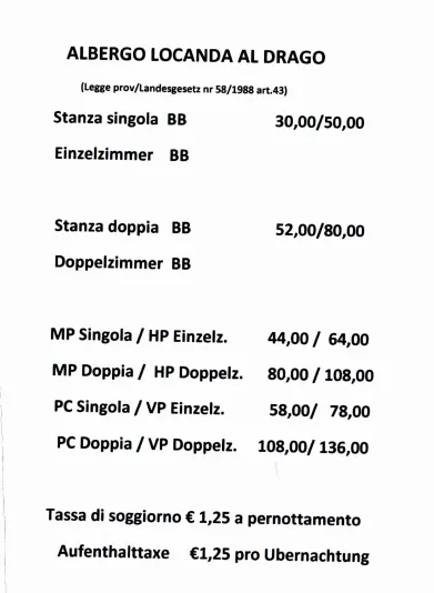 Menu_Albergo Locanda Al Drago_Bronzolo_image_1