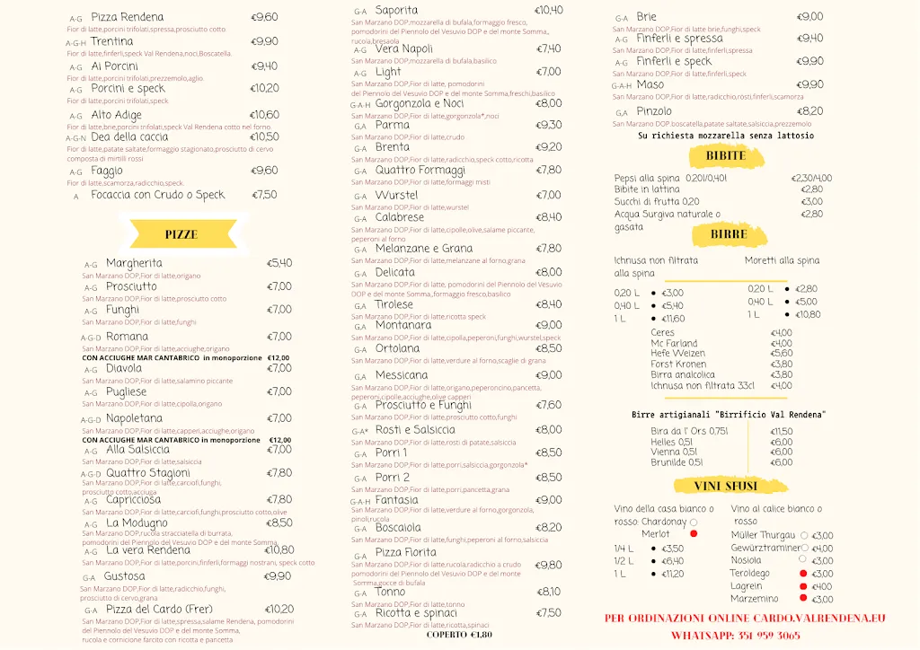 Menu_Ristorante Pizzeria Weinstube Al Cardo_Caderzone Terme_image_1