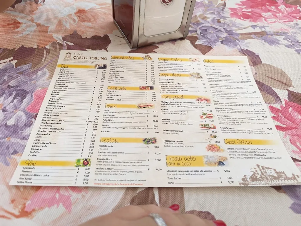 Menu_Ristorante Bar Castel Toblino_Calavino_image_1