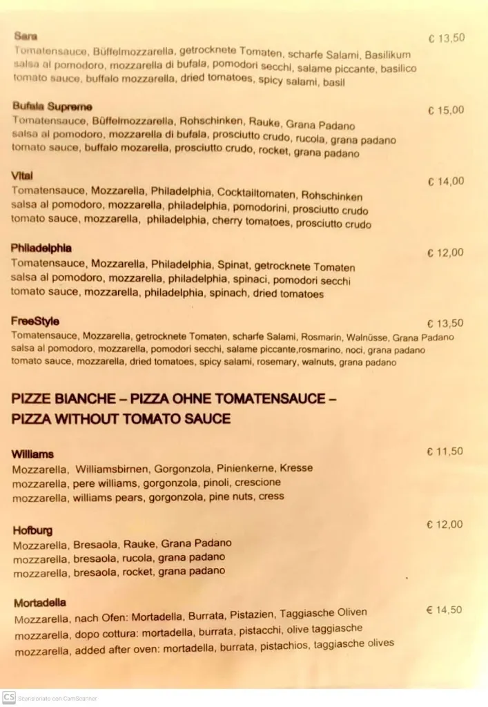 Menu_Restaurant Pizzeria Kutscherhof_Bressanone_image_4
