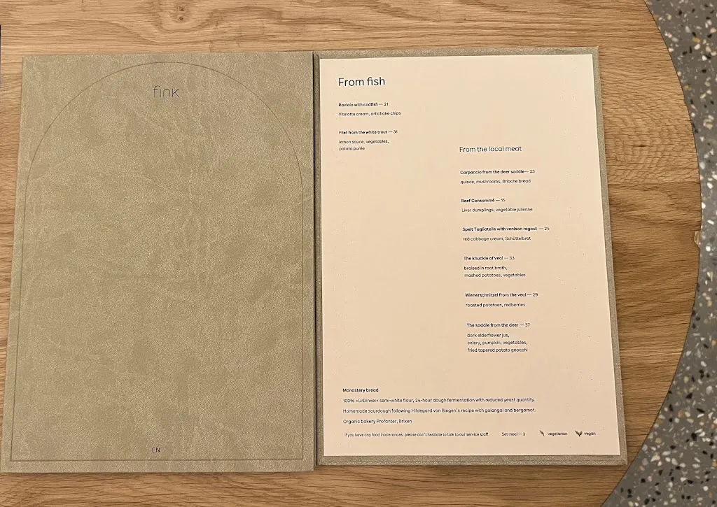 Menu_fink Restaurant & Suites_Bressanone_image_2