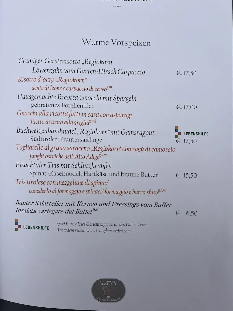 Menu_Sunnegg Ristorante + Appartamenti_Bressanone_image_1