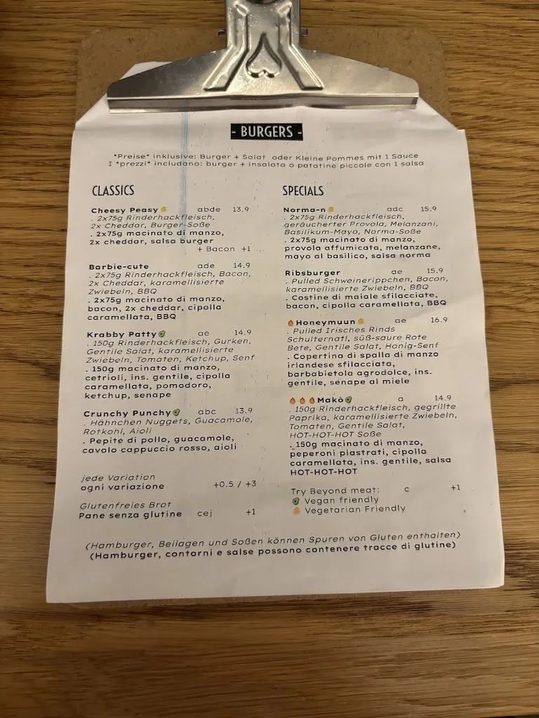 Menu_Steb's . burger & more_Bressanone_image_1