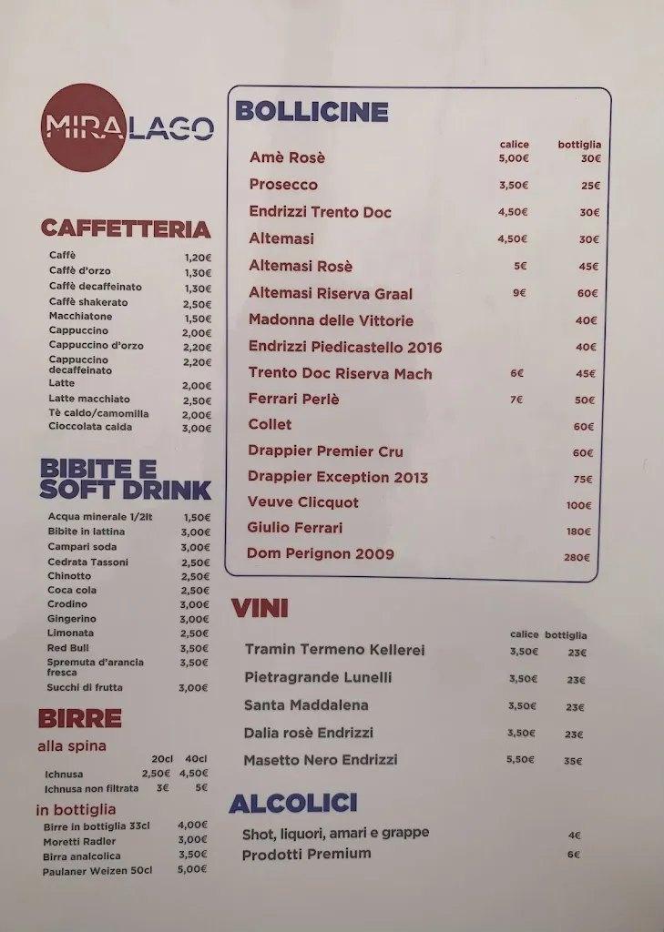 Menu_Bar Miralago_Calceranica al Lago_image_1