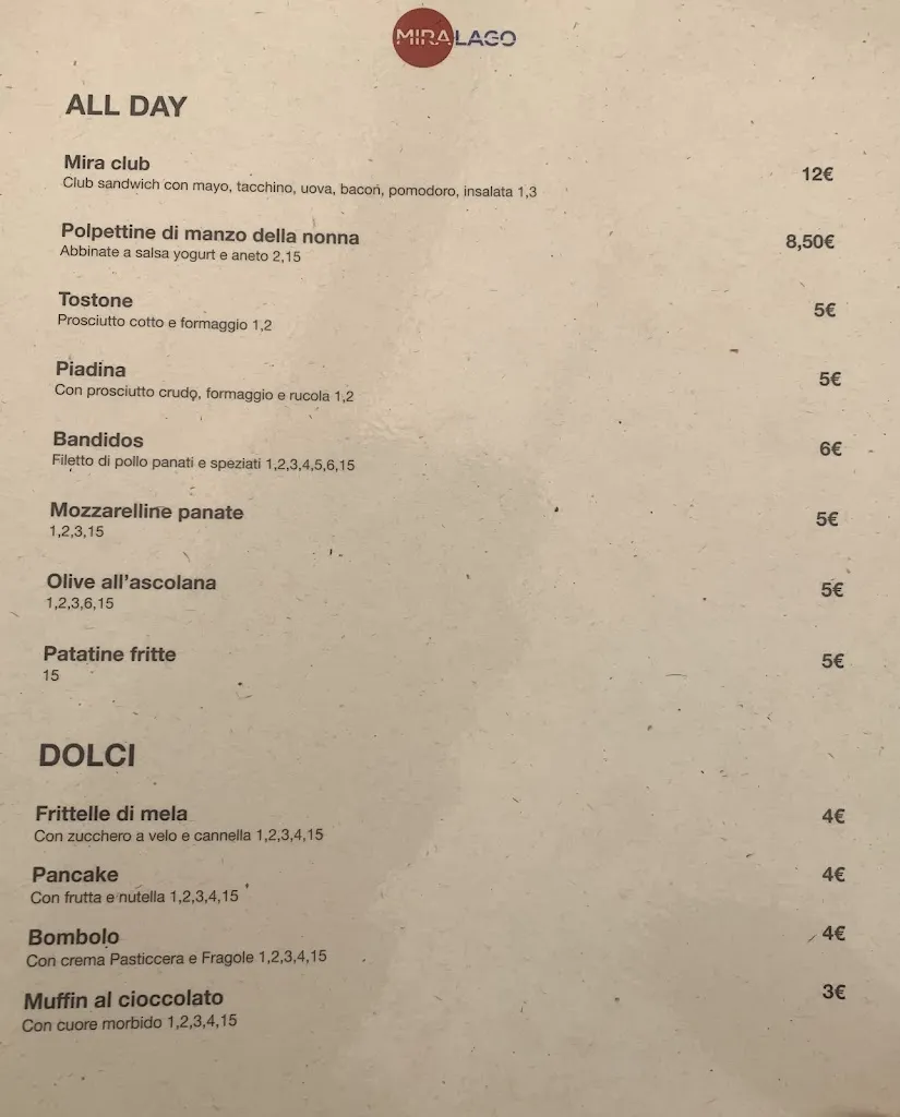 Menu_Bar Miralago_Calceranica al Lago_image_4