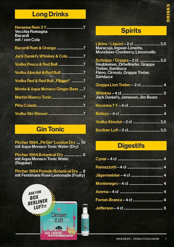 Menu_Bar ristorante Go West Bruneck_Brunico_image_1