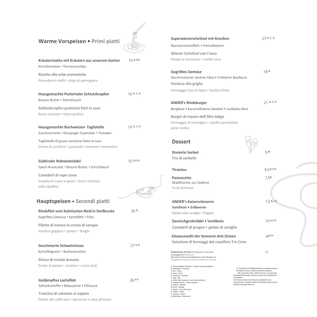 Menu_Restaurant ANDER Stube_Brunico_image_1