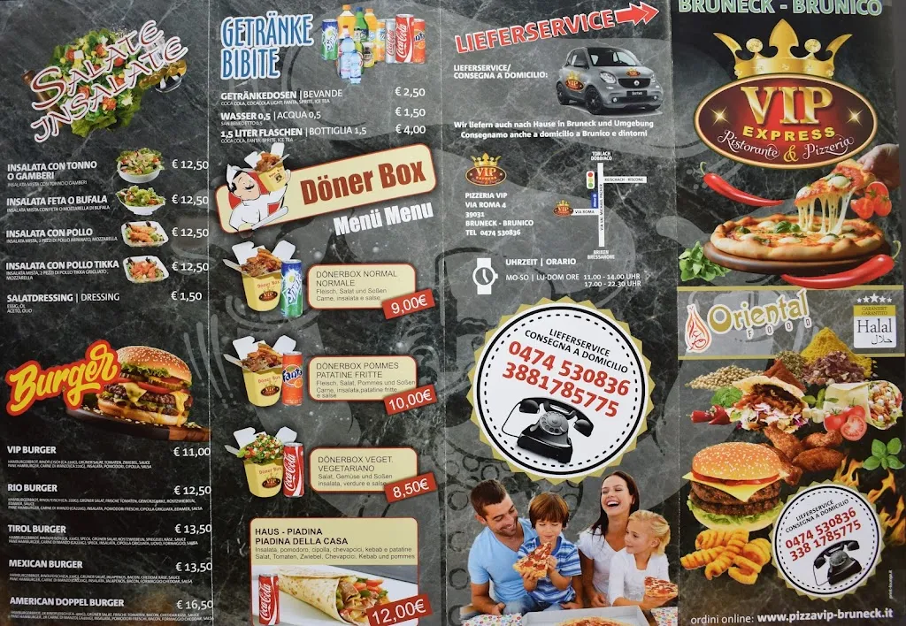 Menu_Vip Express Restaurant Pizzeria Bruneck_Brunico_image_3