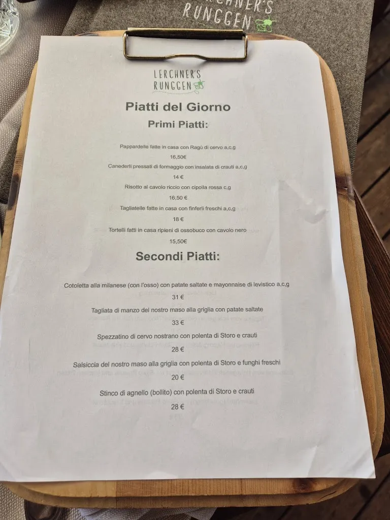 Menu_Lerchner's in Runggen_Brunico_image_3