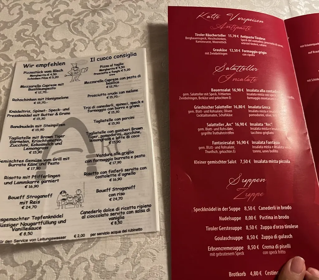 Menü_Arc - Restaurant_Brunico_Bild_1