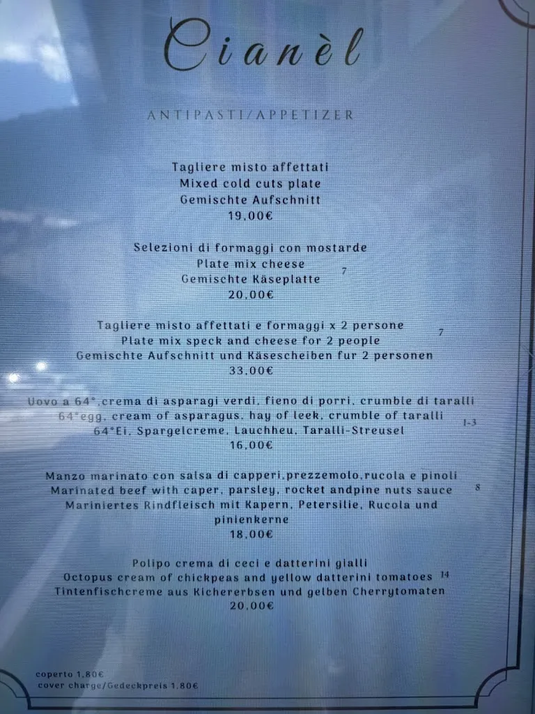 Menu_Cianèl_Campitello di Fassa_immagine_2