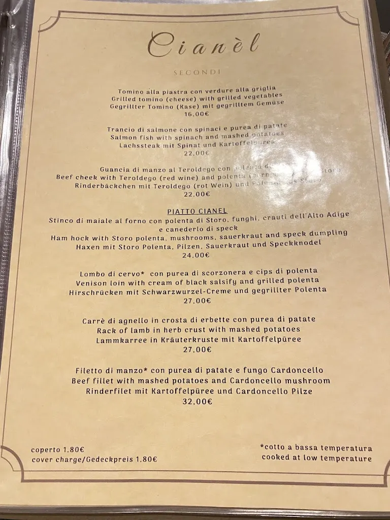 Menu_Cianèl_Campitello di Fassa_immagine_4