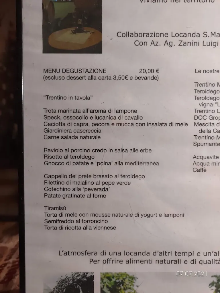 Menu_Locanda San Martino - Cavizzana TN_Campodenno_image_1