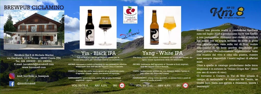 Menu_Km8 Birrificio & Brewpub_Campodenno_image_1