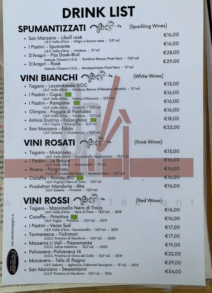 Menu_Pavì wine restaurant_Locorotondo_image_2
