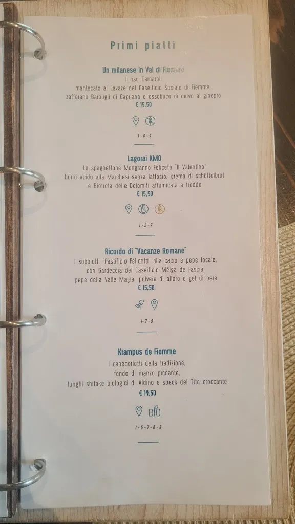 Menu_Ristorante Le Rais - i sapori della diversità_Carano_image_1