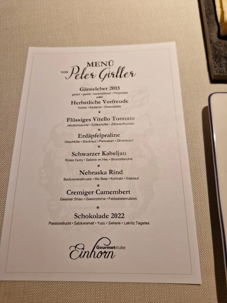 Menu_Gourmetstube Einhorn_Campo di Trens_image_4