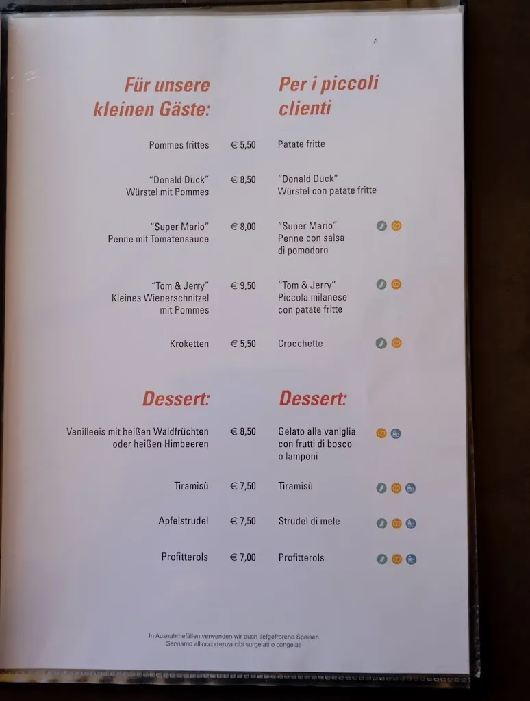 Menu_Restaurant Pizzeria Tie Break_Campo di Trens_image_3