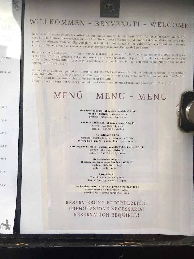 Menu_Ristorante arbor Stube_Campo di Trens_image_1