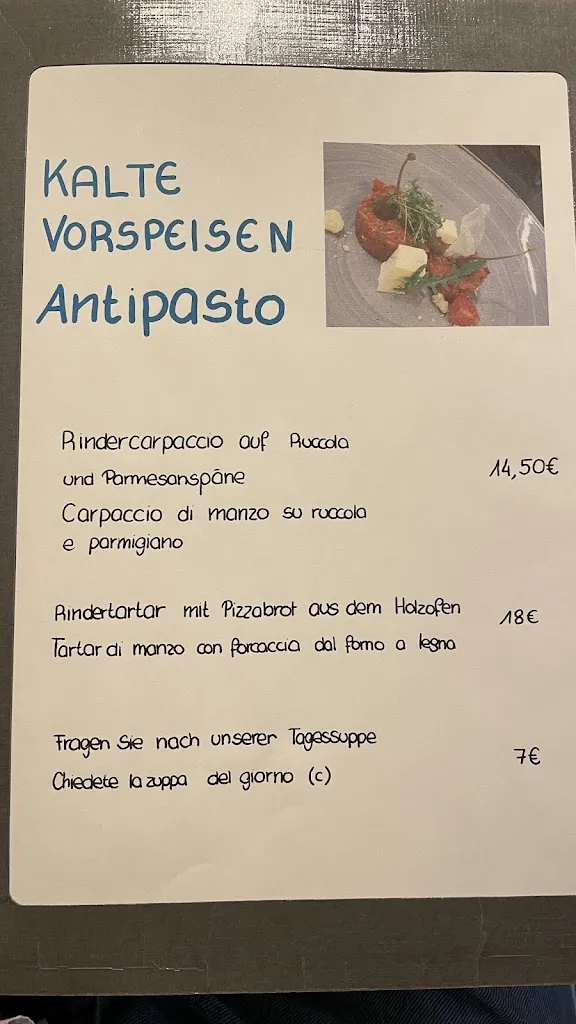 Menu_Restaurant Pizzeria Europa_Campo di Trens_image_1