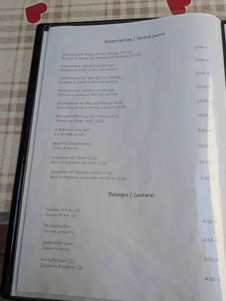 Menu_Gasthaus Gilfenklamm_Campo di Trens_image_1