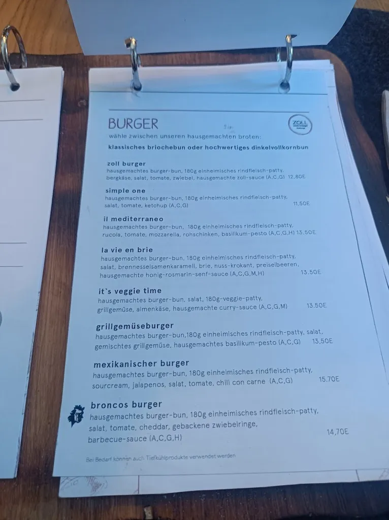 Menu_Zoll Steakhouse, Burger & more_Campo di Trens_image_3