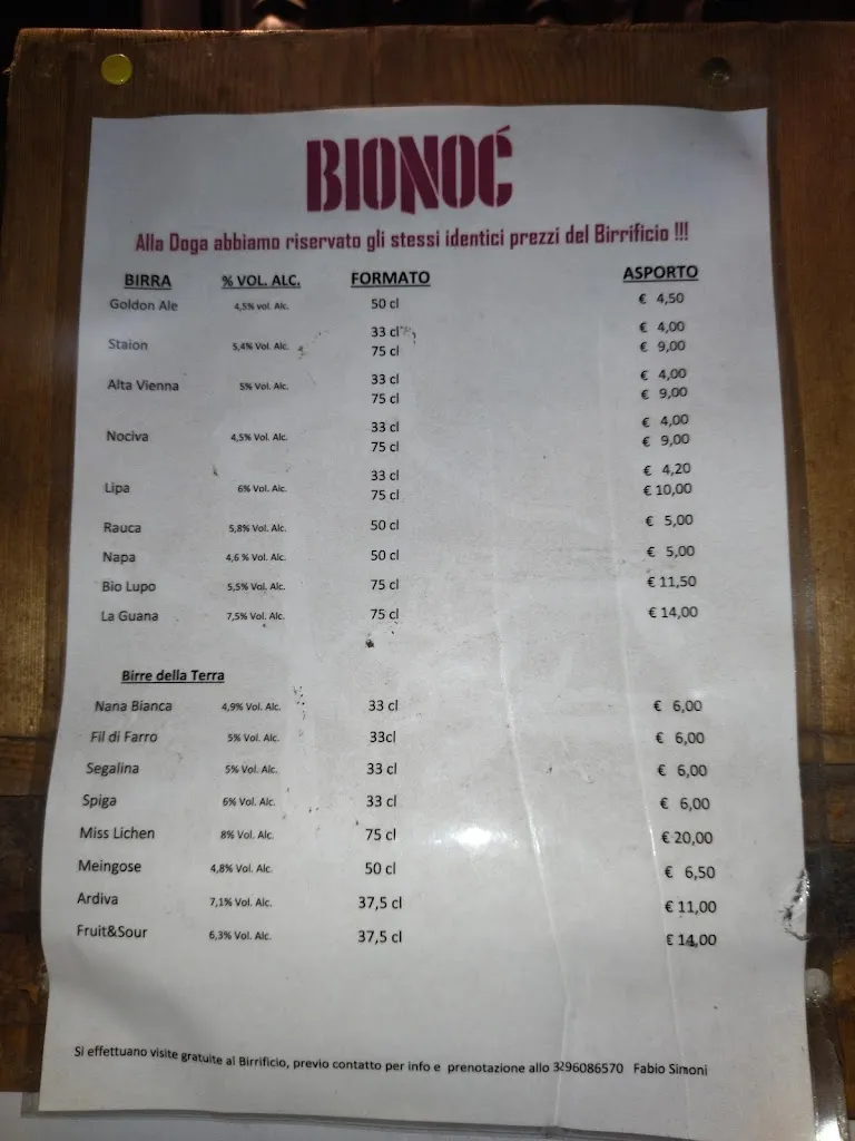 Menu_La Doga_Canal San Bovo_image_4